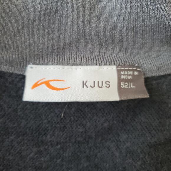 KJUS Sweater Mens Large Gray Freelite Kulm Half Zip Merino Wool Cashmere Blend - Picture 2 of 8